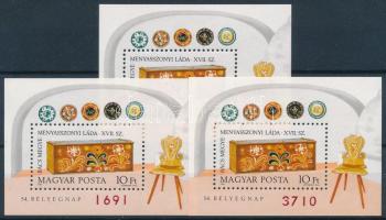 1981 Bélyegnap 3 db ajándék blokk (24.000)