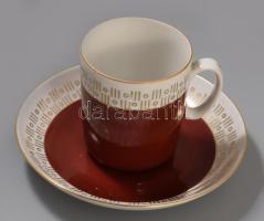 Chodziez vintage lengyel teás készlet, jelzett, teljes, hibátlan