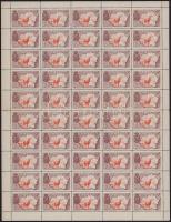 Románia emigrációs kiadás 11 db (egyforma) hajtott 50-es ív