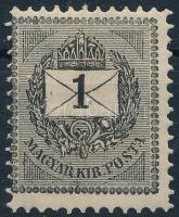 1888 1kr sztereo, szépen képbe fogazva (26.000)