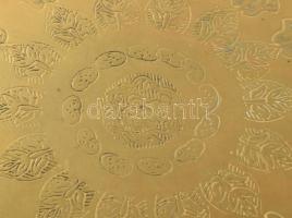 Réz falitál dísz, d: 37 cm