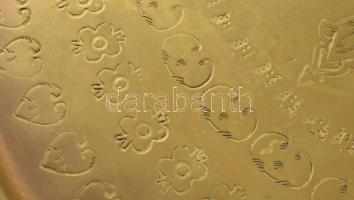 Réz falitál dísz, d: 37 cm