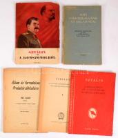 4 darab kommunizmushoz köthető nyomtatvány