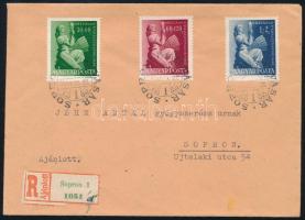 1946 Parasztnapok sor ajánlott levélen