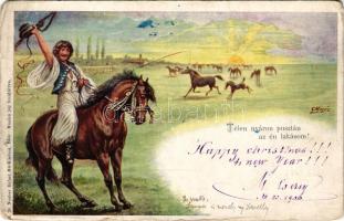 1900 Télen nyáron pusztán az én lakásom! / Hungarian folklore. Serie 20. RNeuber Ráfael kiadása (EK)