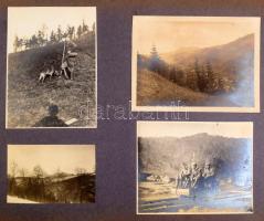 ca 1914-1918 I. világháború 107 db érdekes katonai fotó a frontról, járművek, vonat, autó, repülő, f...