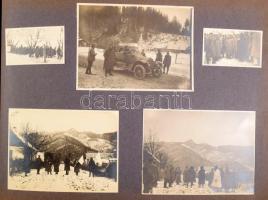 ca 1914-1918 I. világháború 107 db érdekes katonai fotó a frontról, járművek, vonat, autó, repülő, f...