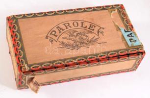 Parole fa szivaros doboz, 23x13 cm