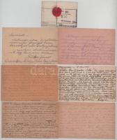 6 db RÉGI első világháborús osztrák-magyar tábori postai levelezőlap, közte 1 orosz hadifogságból kü...