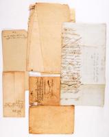 ca 1700-1850 7 db megfejteni való oklevél és levél a XVIII-XIX. századból vegyes állapotban