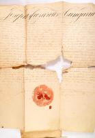 ca 1700-1850 7 db megfejteni való oklevél és levél a XVIII-XIX. századból vegyes állapotban