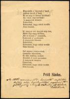 1948 Nemzeti Dal facsimile kiadása (Magyar Nyomdaipar Művelői), emlékbélyegzéssel