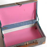 ca 1960 Mini retro Balaton utazókoffer 23x11 cm