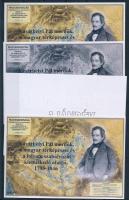 2021/06 Vásárhelyi Pál 4 darabos emlékív garnitúra (30.000)