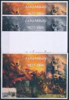 2021/10 Zichy Mihály 4 darabos emlékív garnitúra (30.000)