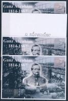 2021/12 Ganz Ábrahám 4 darabos emlékív garnitúra (30.000)