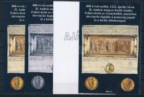 2022/05 Aranybulla 4 darabos emlékív garnitúra (30.000)