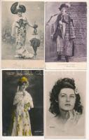 11 db RÉGI motívum képeslap: magyar színészek és színésznők / 11 pre-1945 motive postcards: Hungarian actors and actresses