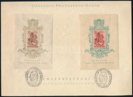 1939 Bethlen-blokkpár emléklapon