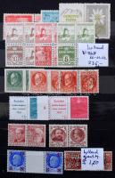 Külföldi szelvényes bélyegek, bélyegfüzetből származó összefüggések, nagyobb rész Deutsches Reich, 6 lapos közepes berakóban