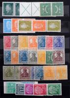 Külföldi szelvényes bélyegek, bélyegfüzetből származó összefüggések, nagyobb rész Deutsches Reich, 6...