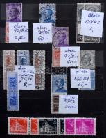 Külföldi szelvényes bélyegek, bélyegfüzetből származó összefüggések, nagyobb rész Deutsches Reich, 6...