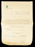 1941-1966 Ugyanannak a személynek a jogi diplomája, államszámtani bozynítványa, poastatakerékpénztrá...