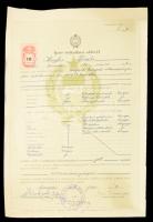 1941-1966 Ugyanannak a személynek a jogi diplomája, államszámtani bozynítványa, poastatakerékpénztrá...