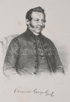 cca 1840 Id. Markó Károly (1793-1860) festő, Szigligeti Ede és Czuczor Gergely portréja, litográfia,...