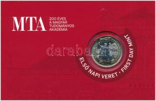 2025. 200Ft "Magyar Tudományos Akadémia (MTA)" első napi veret sorszámozott "03192" emléklapon T:UNC