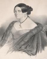 1844, 1848 Gróf Esterházy Károly és gróf Esterházy Károlynő(né), litográfia, feliratozva, szakadássa...