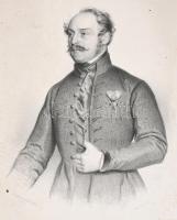 1844, 1848 Gróf Esterházy Károly és gróf Esterházy Károlynő(né), litográfia, feliratozva, szakadássa...