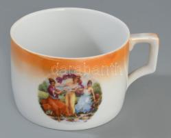 Zsolnay 2 darab zsánermintás csésze aljjal, d: 15 cm