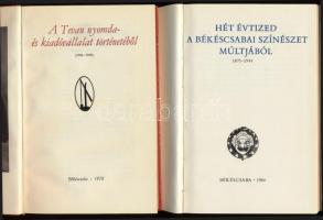 Bibliotheca Bekesiensis 16. és 18. (2 kötet): A Tevan nyomda- és kiadóvállalat történetéből (1903-19...