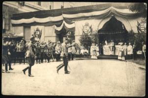 ca 1916 Csapat ünnepség istentisztelettel beazonosítani való fotólap