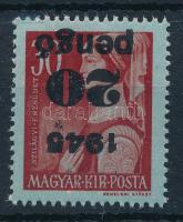 1945 Kisegítő 20P/30f fordított felülnyomással (35.000)