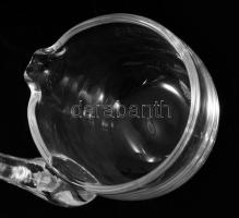 Üveg merőkanál, hibátlan, h: 32 cm