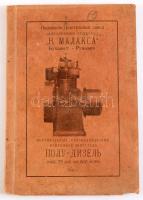 1946 Bukarest, az N. Malaxa román mozdonygyár stabil egyhengeres nyeroslaj motorjának képes bemutató...