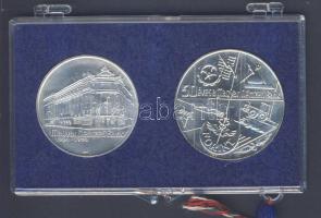 1974. 50Ft Ag + 100Ft Ag "50 éves az MNB" T:BU eredeti MNB plombált plasztiktokban!