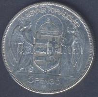 1930. 5P Ag "Horthy jobbra" T:3