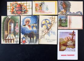 Deszortált régi viszonteladói tétel: Több mint 300 db Bozó irredenta üdvözlőlap + több mint 350 db kisméretű üdvözlő kártya, 4 - 4 féle, erősen eltérő mennyiségek.