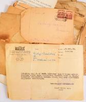 ca 1910-1960 Izraelita személy okmány hagyatéka, sokféle irat részben rossz állapotban