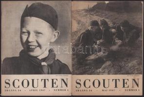 1947 4 db külföldi cserkész újság