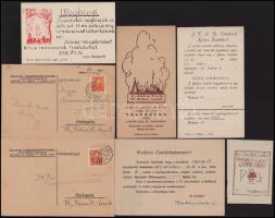 ca 1920-1940 6 db klf cserkészettel kapcsolatos nyomtatvány, ex libris, stb
