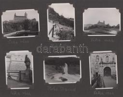1937 Új Tátrafüred és Léka 11 db feliratozott fotó albumlapon / Novy Smokovec and Lockenhaus photos