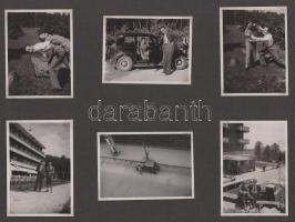 1935 Balatonföldvár 6 db fotó albumlapon