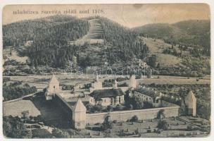 1917 Sucevita (Bukovina, Bucovina), Manastirea zidita anul 1578 / monastery + "K.u.k. Infanteriebataillon Nr. 3/31. Proviantur" (fl)