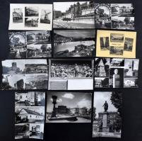 295 db MODERN fekete-fehér magyar város képeslap, kisebb települések is (1950-1970) / 295 modern black and white Hungarian town postcards (1950-70s)