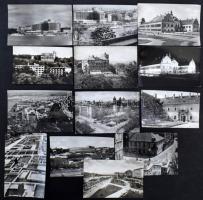 295 db MODERN fekete-fehér magyar város képeslap, kisebb települések is (1950-1970) / 295 modern bla...
