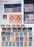 Ausztria néhány száz régi bélyeg az 1900-1960-as évekből érdekességekkel, jobbakkal 8 lapos A4-es be...